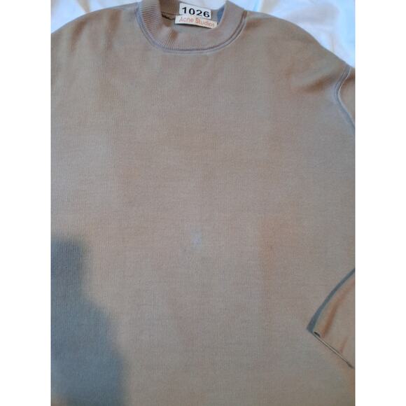 Acne Studio Women's XXL Quiet Luxury Wool Blend Minimalist Boxy Preppy Sweater - Picture 10 of 13